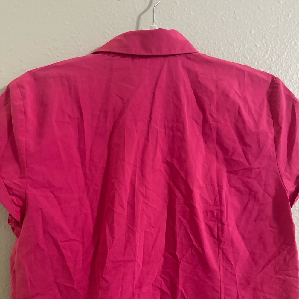 🐣Liz Claiborne Fuchsia Button-Down Shirt - Picture 9 of 10